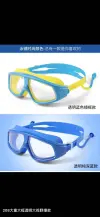 208 Children's large transparent swimming goggles details Picture